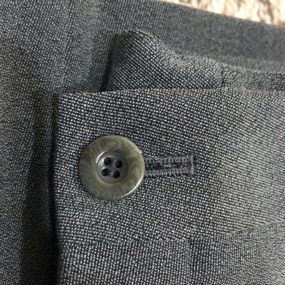 Armani Collezioni Straight Leg Pants Size 14 Dark Gray 11” High Rise - Picture 10 of 10